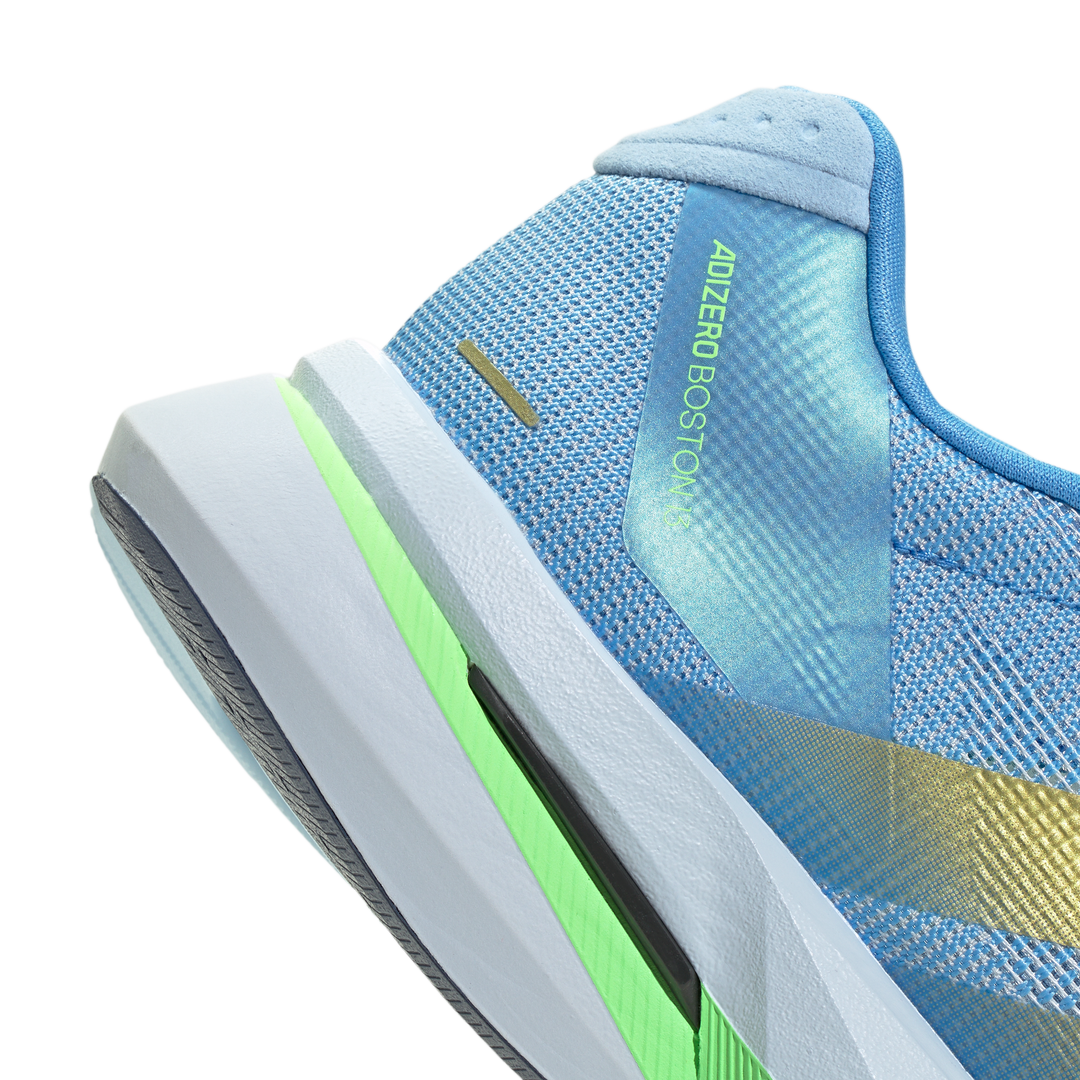 Adidas Womens Adizero Boston 13 - Blue Burst/Gold Metallic/Glow Blue - Neutral - SS26