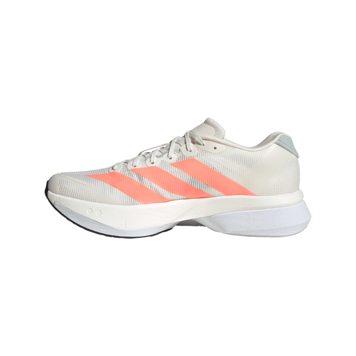 Adidas Mens Adizero Boston 13 - Off White/Lucid Orange/Grey - Neutral - SS26