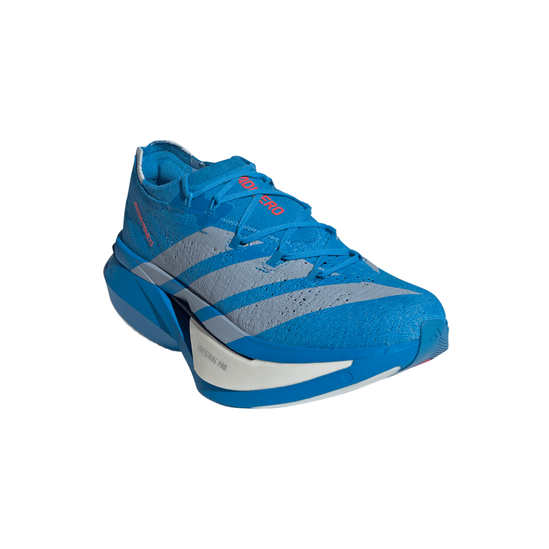 Adidas Mens Adizero Prime X3 Strung - Solar Blue/Silver Metallic/Lucid Red - Neutral - SS26