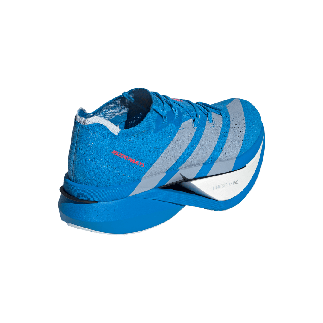 Adidas Mens Adizero Prime X3 Strung - Solar Blue/Silver Metallic/Lucid Red - Neutral - SS26