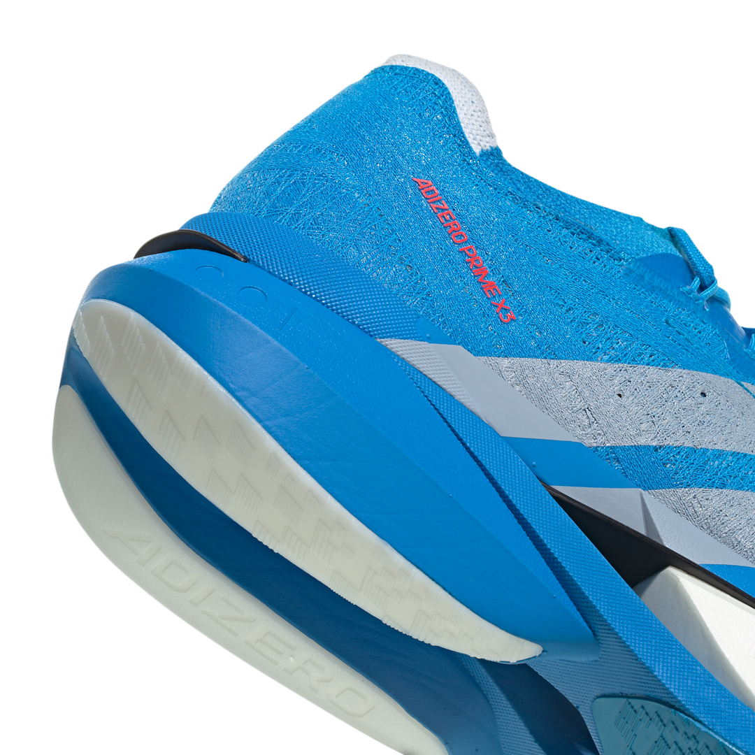 Adidas Mens Adizero Prime X3 Strung - Solar Blue/Silver Metallic/Lucid Red - Neutral - SS26