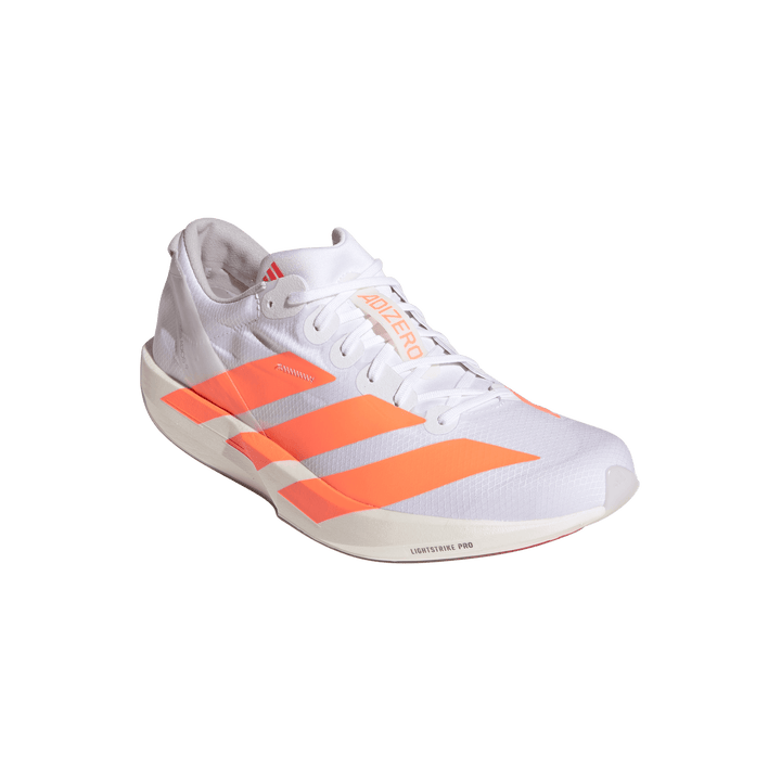Adidas Mens Adizero Adios 9 - Footwear White/Lucid Orange/Lucid Red - Neutral - SS26