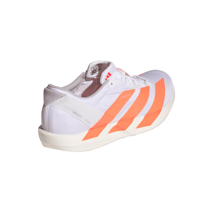 Adidas Mens Adizero Adios 9 - Footwear White/Lucid Orange/Lucid Red - Neutral - SS26