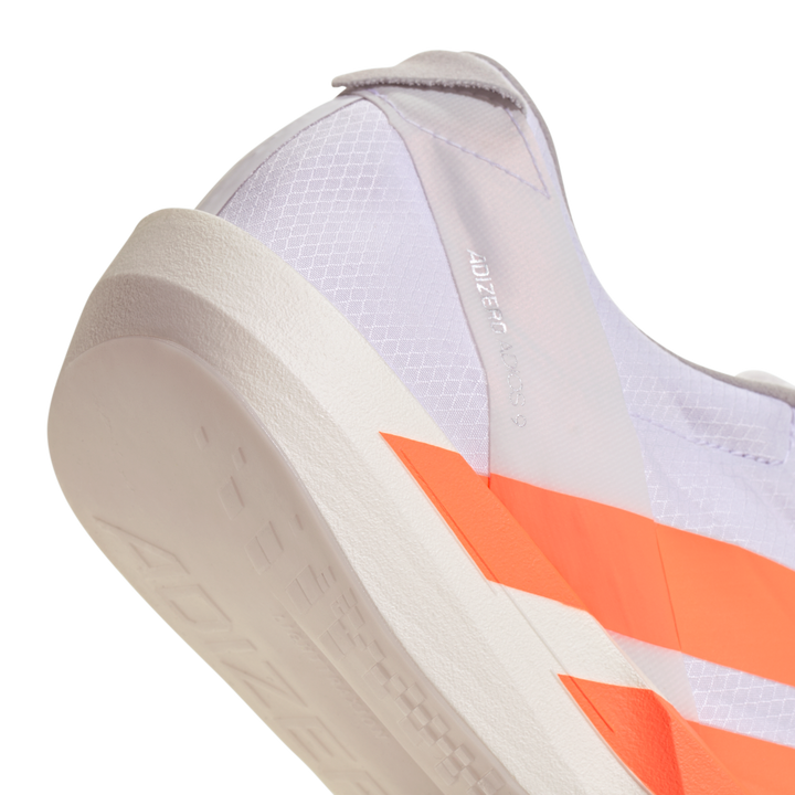 Adidas Mens Adizero Adios 9 - Footwear White/Lucid Orange/Lucid Red - Neutral - SS26