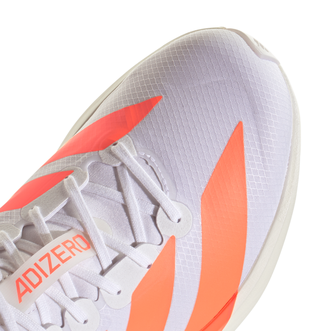 Adidas Mens Adizero Adios 9 - Footwear White/Lucid Orange/Lucid Red - Neutral - SS26