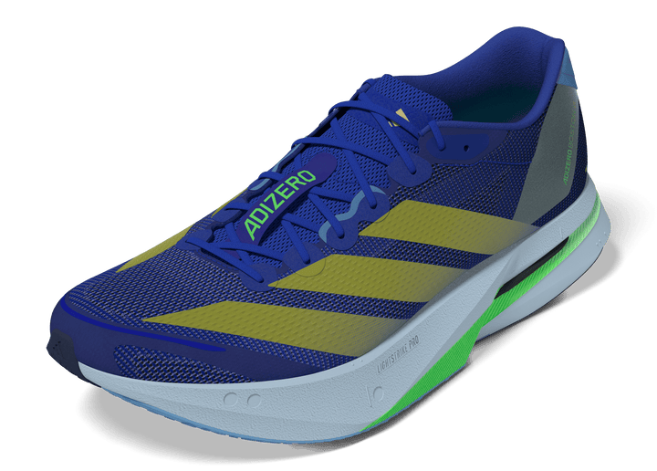 Adidas Mens Adizero Boston 13 - Blue/Gold Metallic/Blue Burst - Neutral - SS26