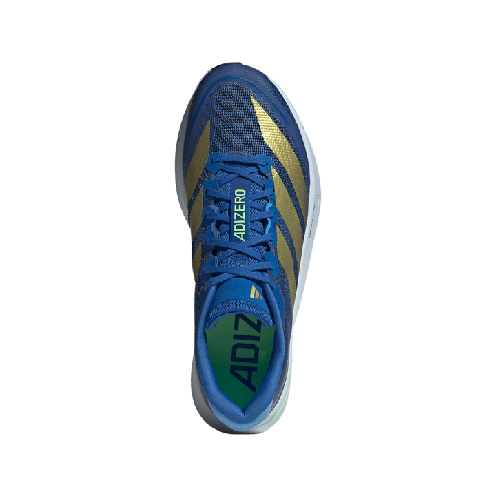 Adidas Mens Adizero Boston 13 - Blue/Gold Metallic/Blue Burst - Neutral - SS26
