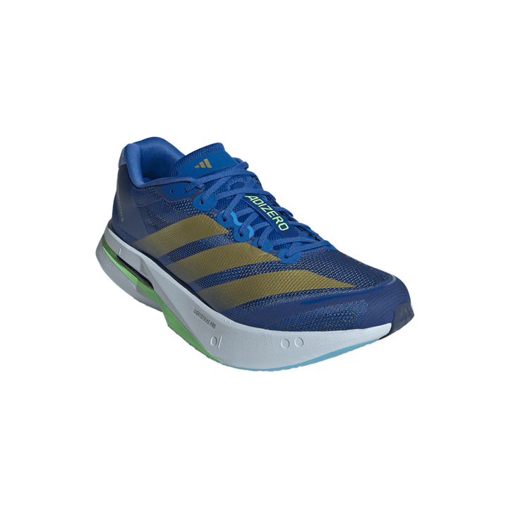 Adidas Mens Adizero Boston 13 - Blue/Gold Metallic/Blue Burst - Neutral - SS26