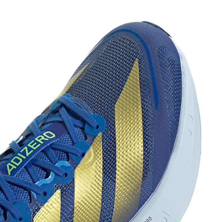Adidas Mens Adizero Boston 13 - Blue/Gold Metallic/Blue Burst - Neutral - SS26