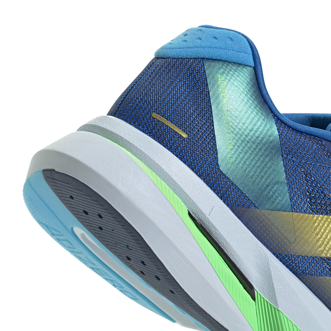 Adidas Mens Adizero Boston 13 - Blue/Gold Metallic/Blue Burst - Neutral - SS26