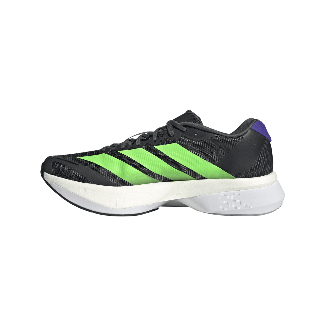 Adidas Mens Adizero Boston 13 - Core Black/Lime Burst/Energy Ink - Neutral - SS26