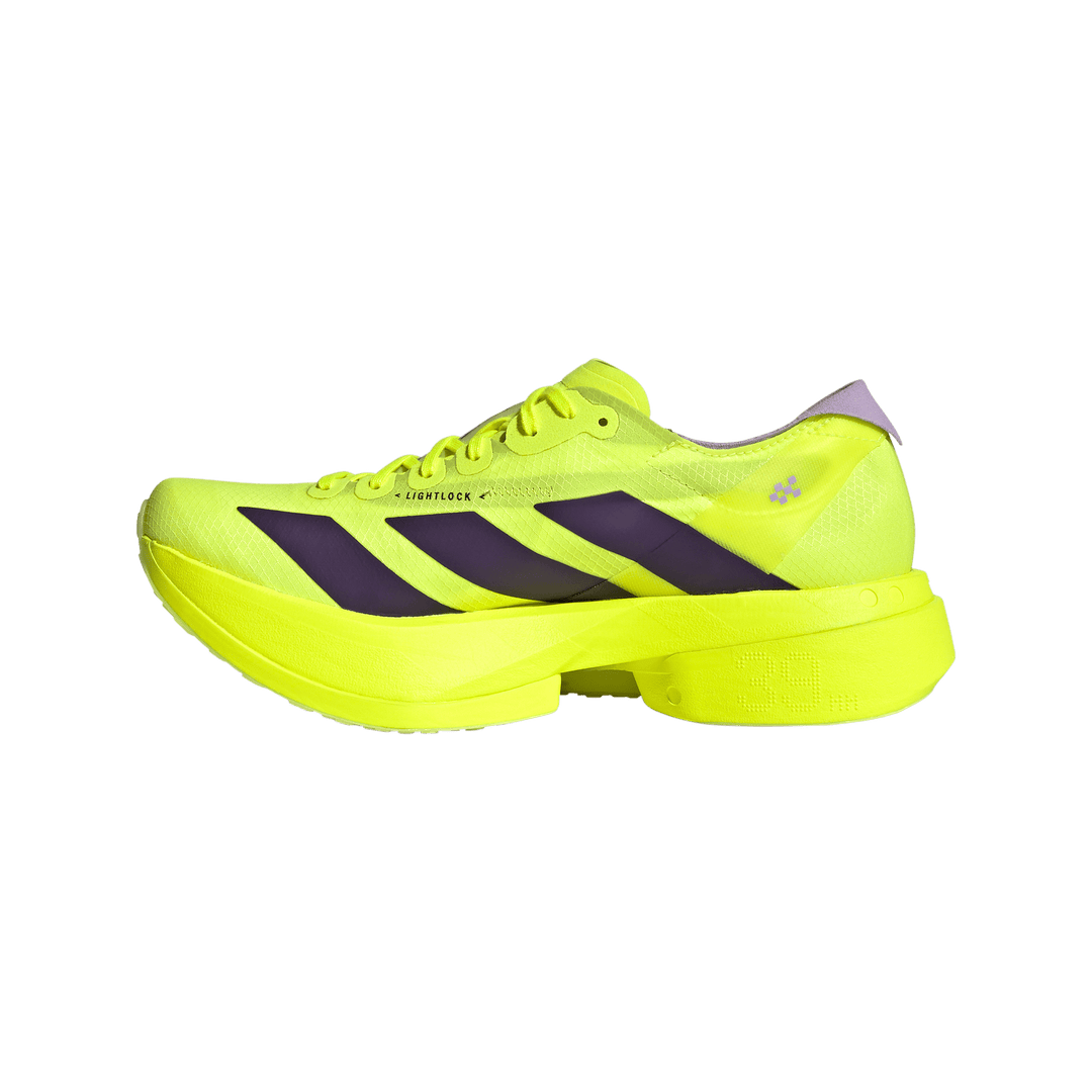 Adidas Womens Adizero Adios Pro 4 - Solar Yellow/Aurora Plum/Powder Plum - Neutral - SS26
