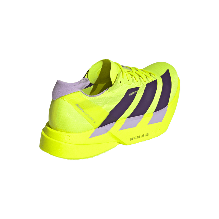 Adidas Womens Adizero Adios Pro 4 - Solar Yellow/Aurora Plum/Powder Plum - Neutral - SS26