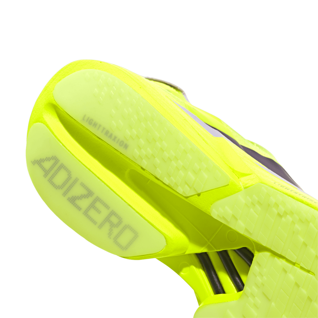 Adidas Womens Adizero Adios Pro 4 - Solar Yellow/Aurora Plum/Powder Plum - Neutral - SS26