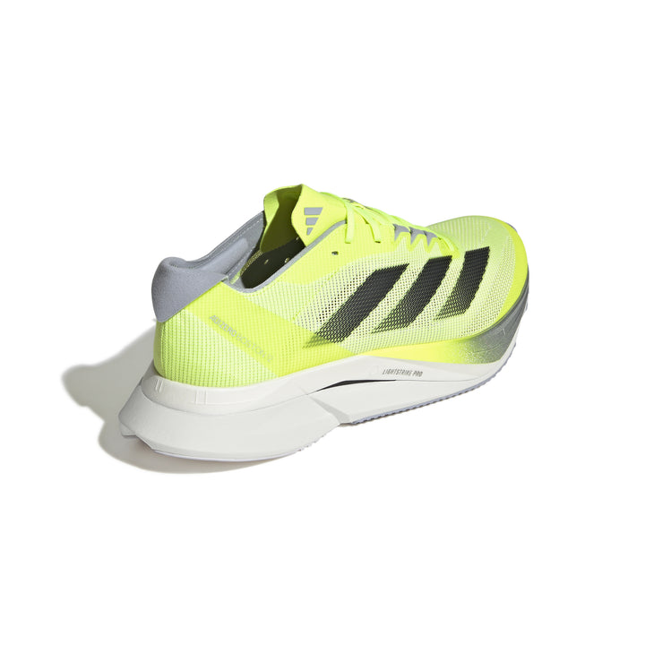 Adidas Mens Adizero Boston 12 - Lucid Lemon/Core Black/Silver Metallic - Neutral - SS25