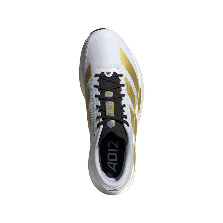 Adidas Mens Adizero Evo SL Woven - Footwear White/Matte Gold/Core Black - Neutral - SS26
