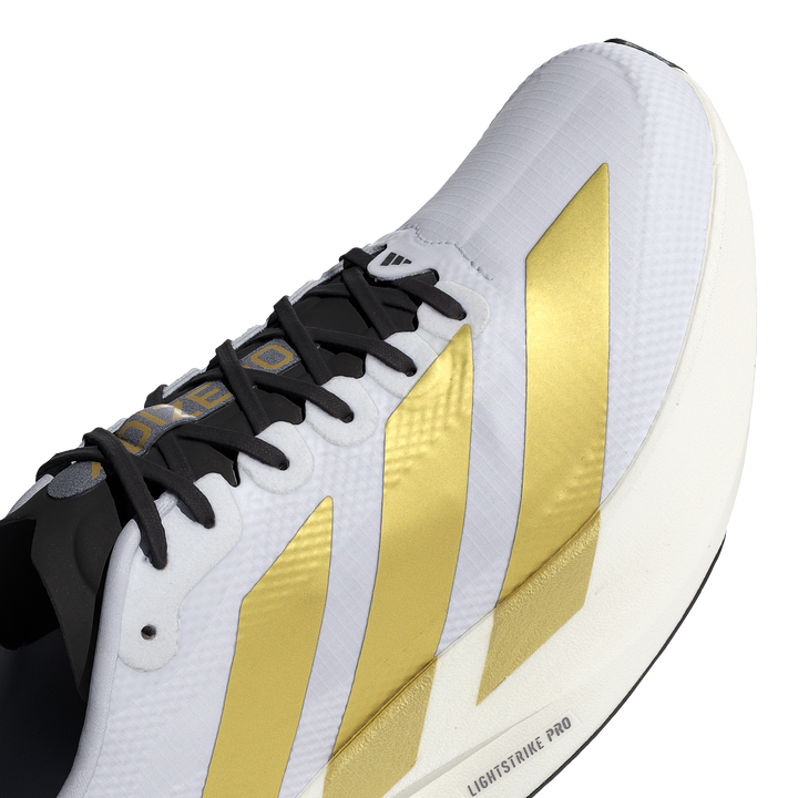 Adidas Mens Adizero Evo SL Woven - Footwear White/Matte Gold/Core Black - Neutral - SS26