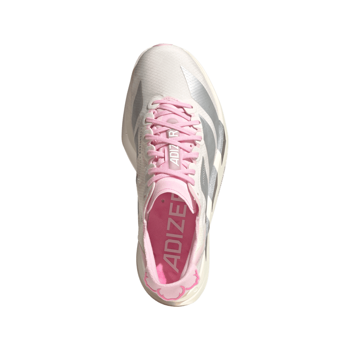 Adidas Womens Adizero Adios Pro 4 - Core White/Silver Metallic/Clear Pink - Neutral - SS26