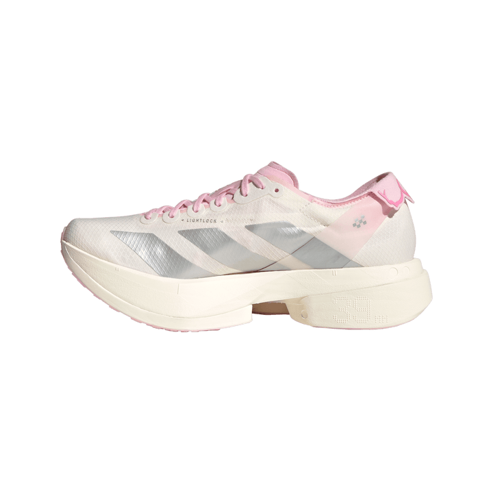 Adidas Womens Adizero Adios Pro 4 - Core White/Silver Metallic/Clear Pink - Neutral - SS26