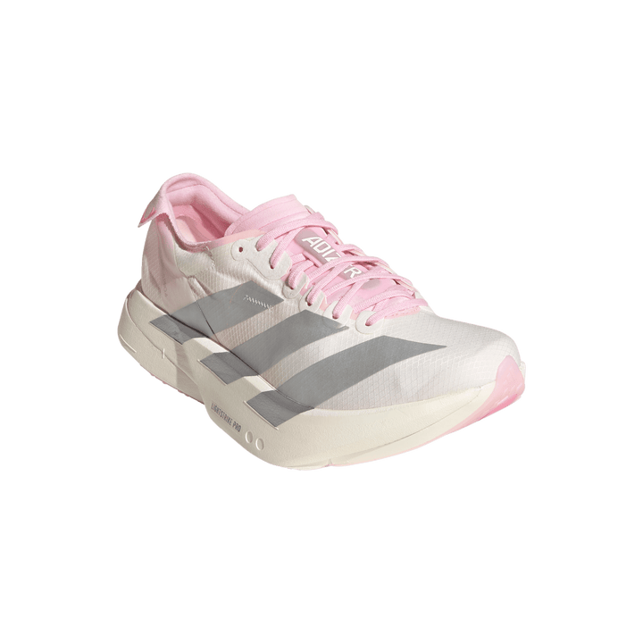 Adidas Womens Adizero Adios Pro 4 - Core White/Silver Metallic/Clear Pink - Neutral - SS26