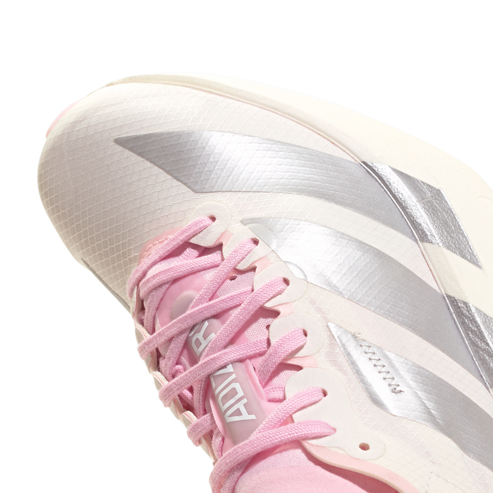 Adidas Womens Adizero Adios Pro 4 - Core White/Silver Metallic/Clear Pink - Neutral - SS26