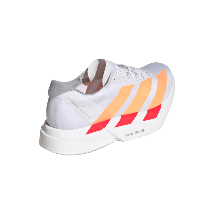 Adidas Womens Adizero Adios Pro 4 - Footwear White/Beam Orange/Lucid Red - Neutral - SS26