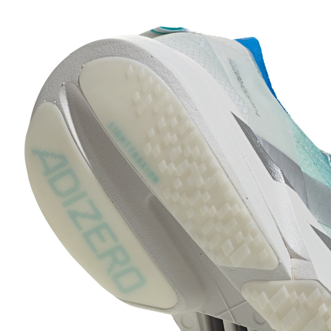 Adidas Womens Adizero Adios Pro 4 - Hi-Res Aqua/Matte Silver/Grey One - Neutral - SS26