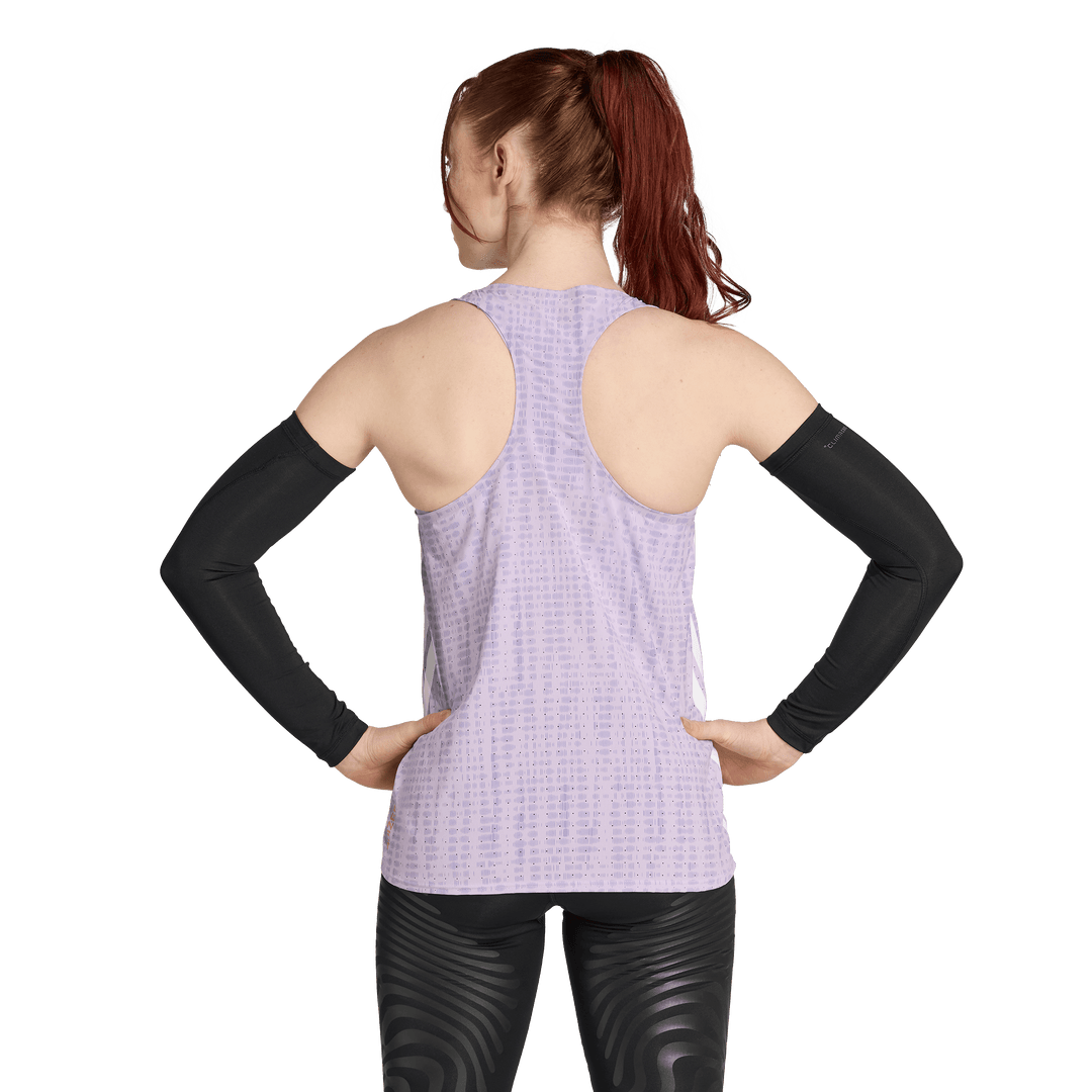 Adidas Womens Adizero Running Singlet - Powder Plum/Magic Lilac