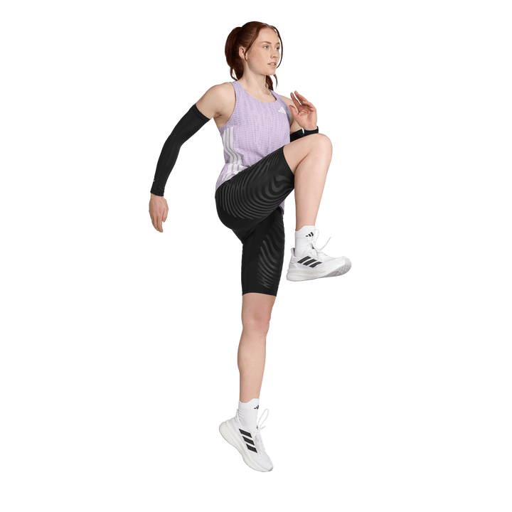 Adidas Womens Adizero Running Singlet - Powder Plum/Magic Lilac