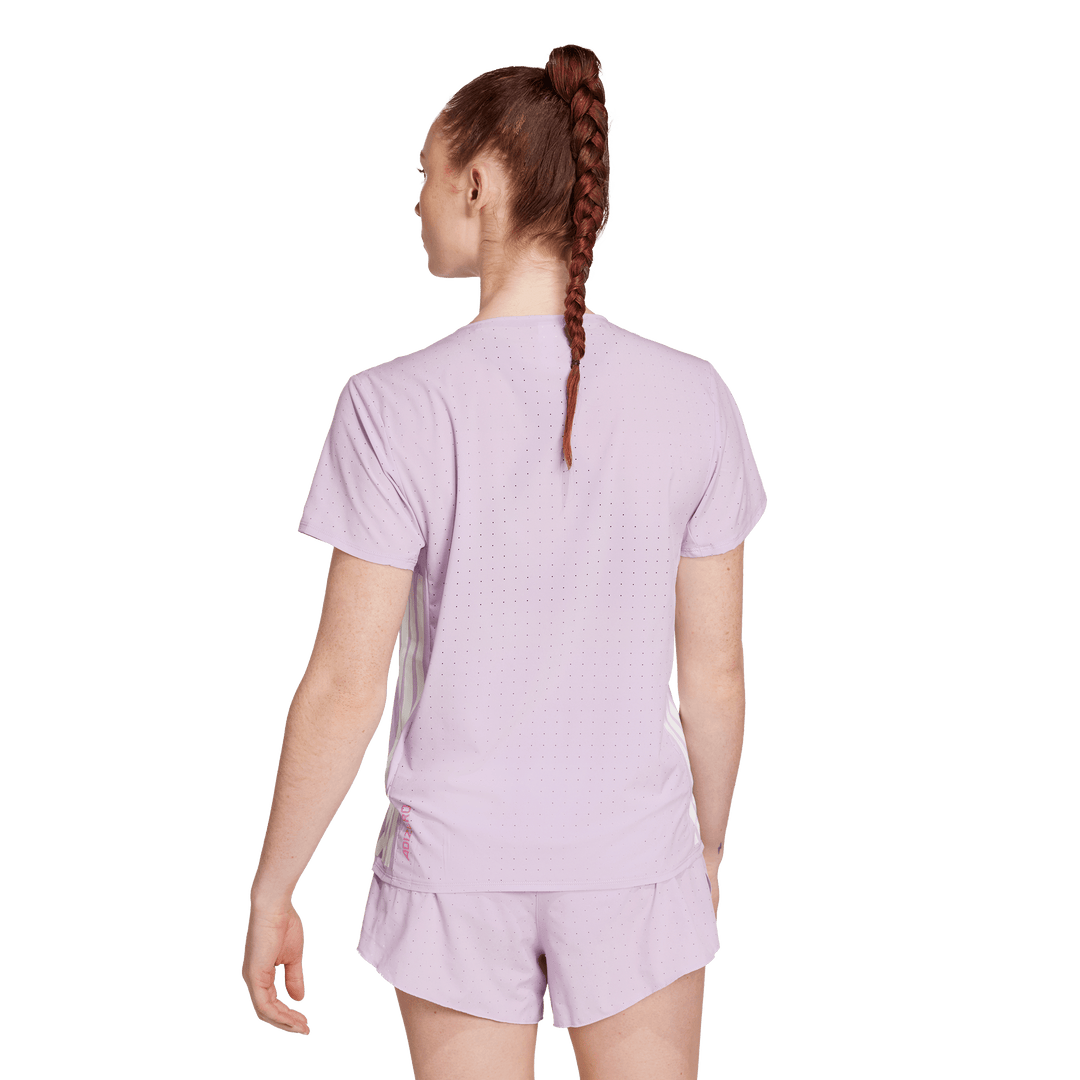 Adidas Womens Adizero Tee - Powder Plum