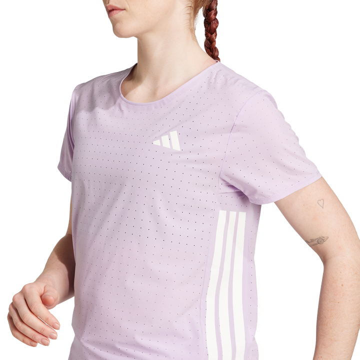 Adidas Womens Adizero Tee - Powder Plum