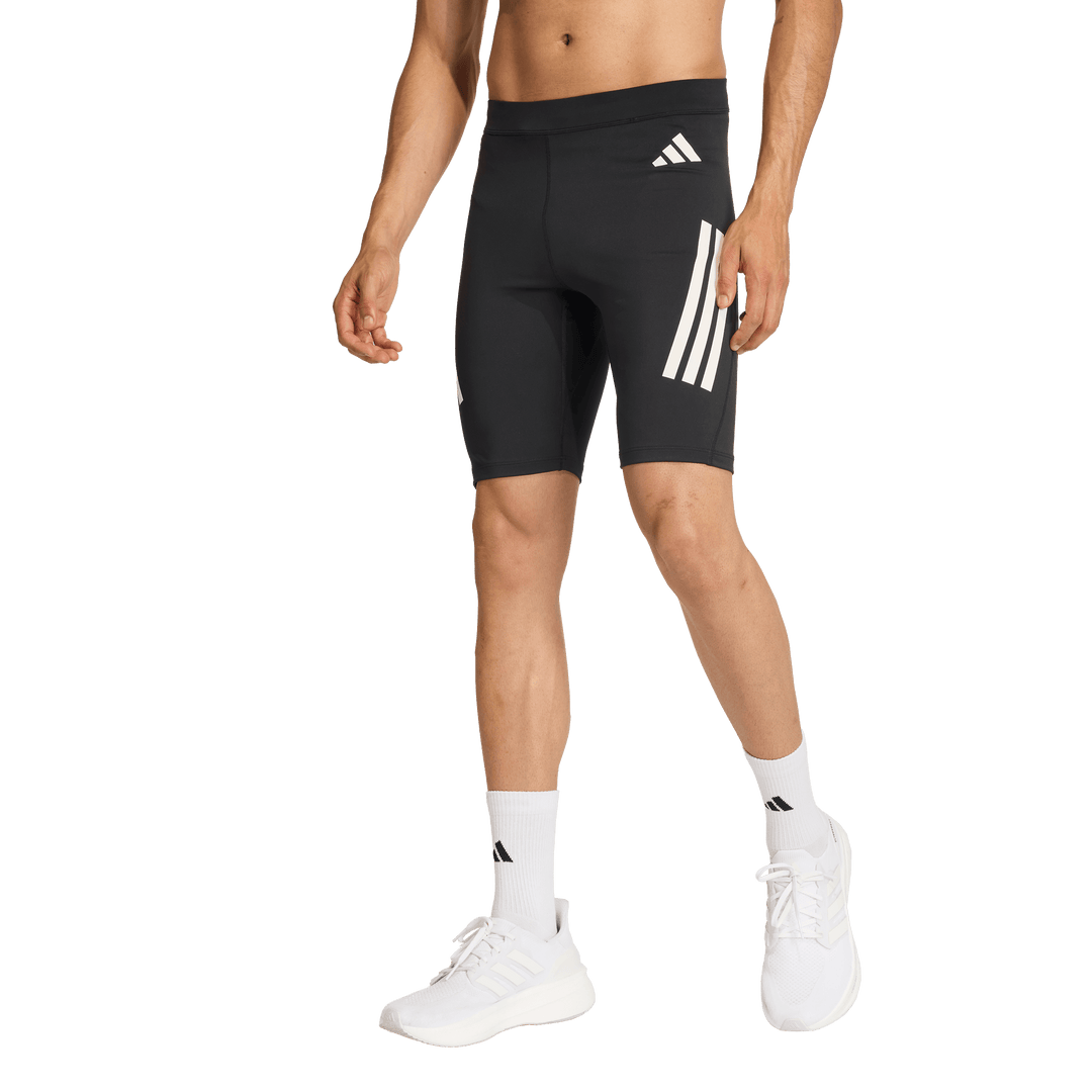 Adidas Mens ADI365 Iconic Running Short Tight - Black