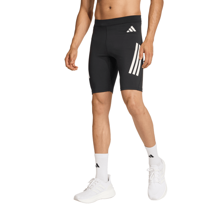 Adidas Mens ADI365 Iconic Running Short Tight - Black