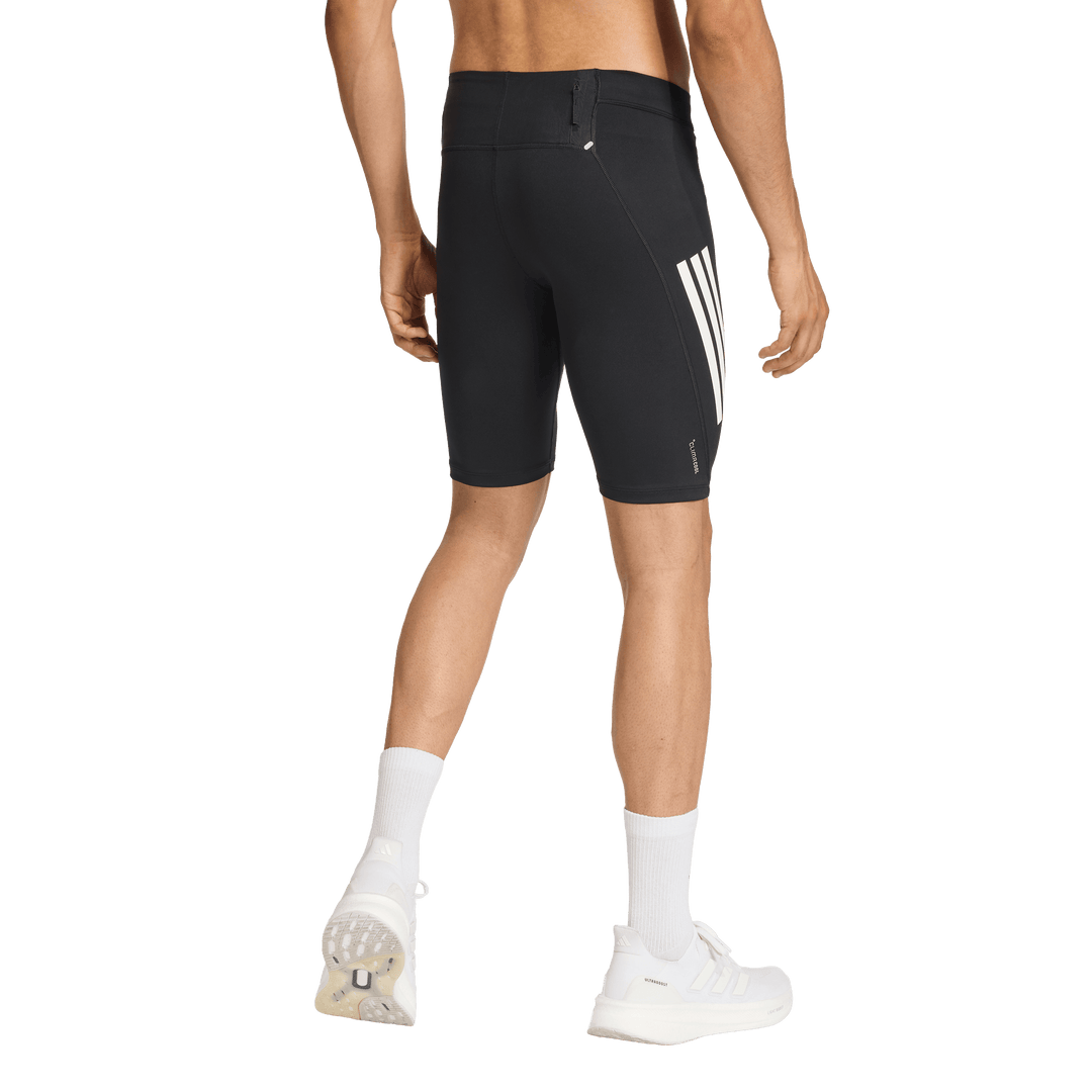 Adidas Mens ADI365 Iconic Running Short Tight - Black