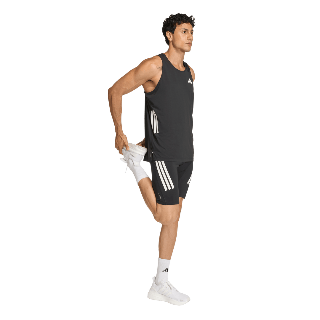 Adidas Mens ADI365 Iconic Running Short Tight - Black
