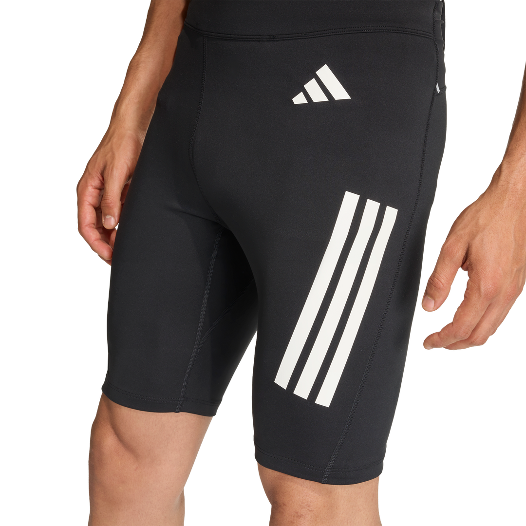 Adidas Mens ADI365 Iconic Running Short Tight - Black