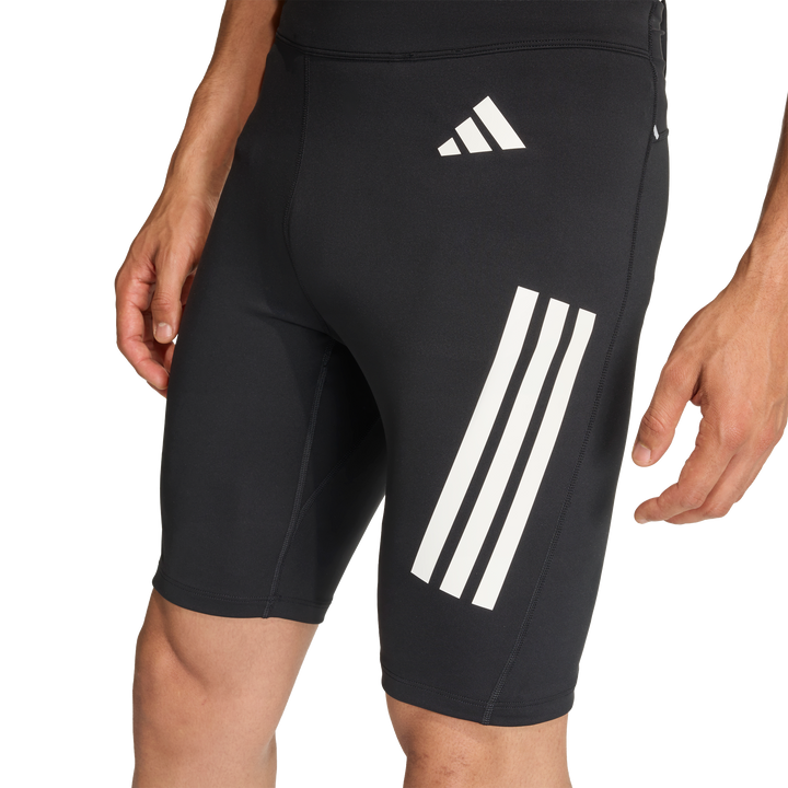 Adidas Mens ADI365 Iconic Running Short Tight - Black