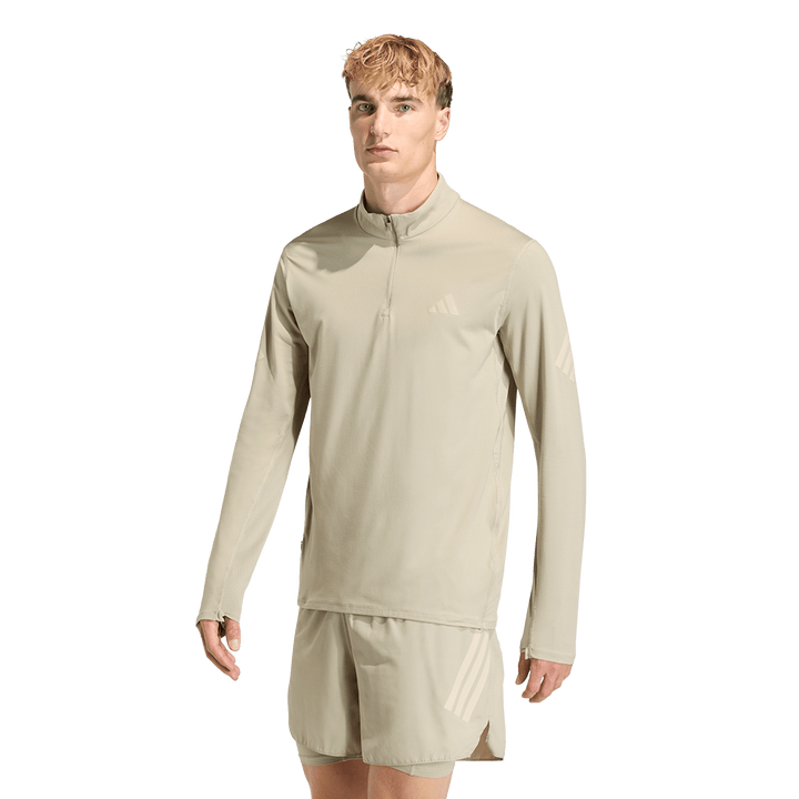 Adidas Mens ADI365 3Stripe 1/2 Zip - Wonder Cargo