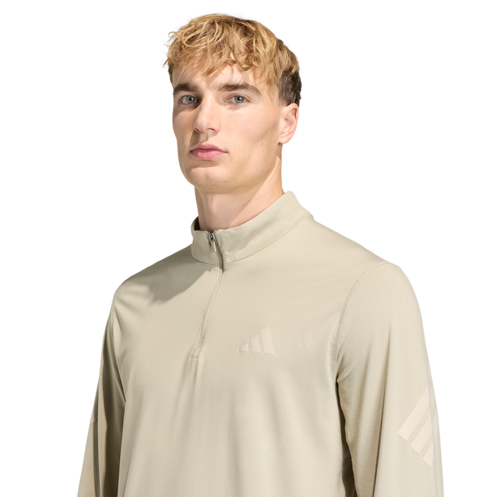 Adidas Mens ADI365 3Stripe 1/2 Zip - Wonder Cargo