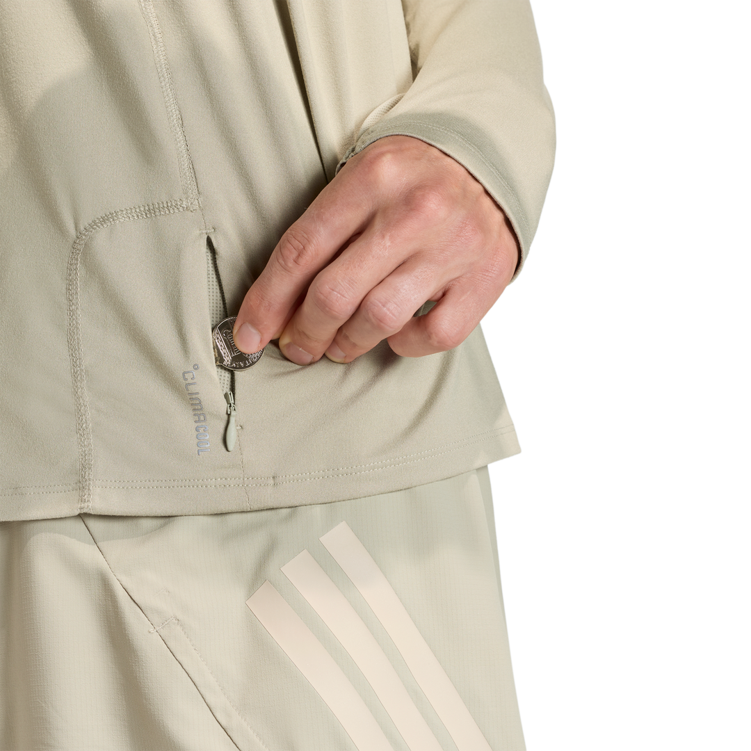Adidas Mens ADI365 3Stripe 1/2 Zip - Wonder Cargo