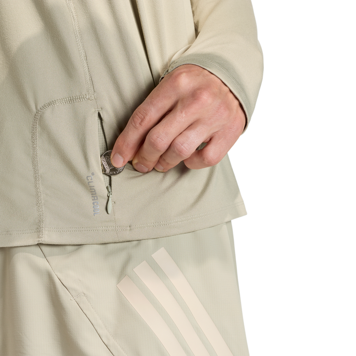 Adidas Mens ADI365 3Stripe 1/2 Zip - Wonder Cargo