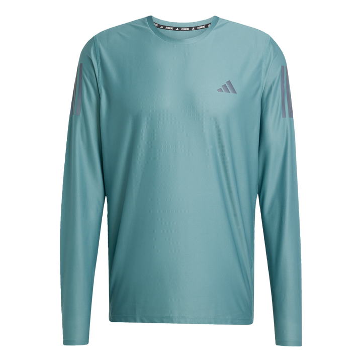 Adidas Mens Own the Run Long Sleeve Tee - Preloved Teal
