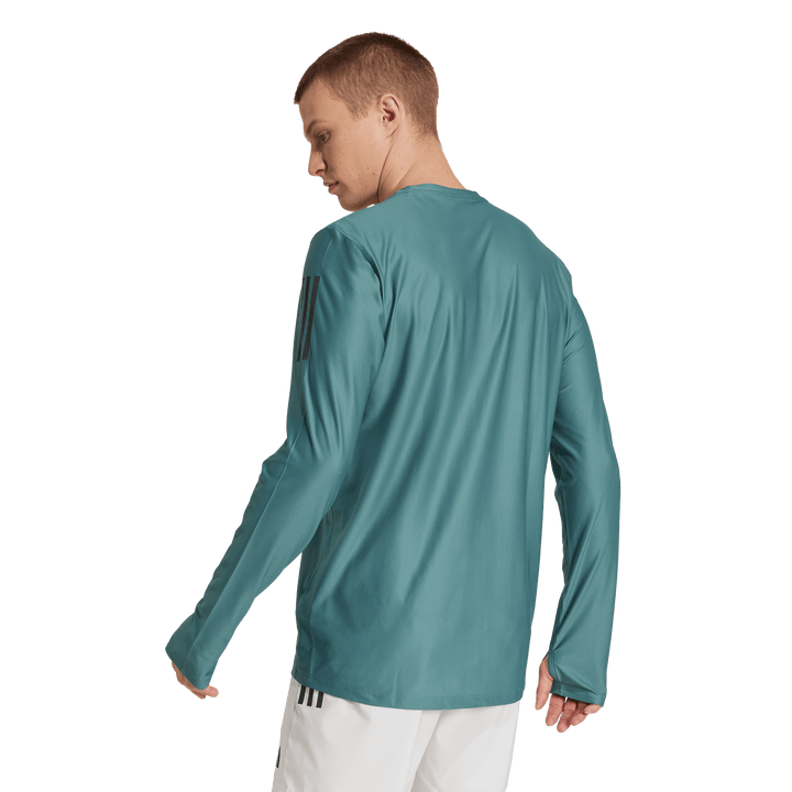 Adidas Mens Own the Run Long Sleeve Tee - Preloved Teal