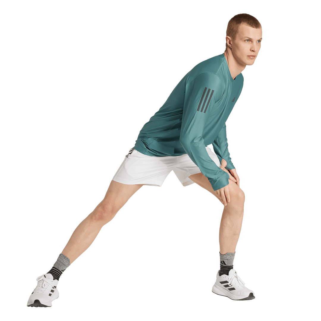 Adidas Mens Own the Run Long Sleeve Tee - Preloved Teal