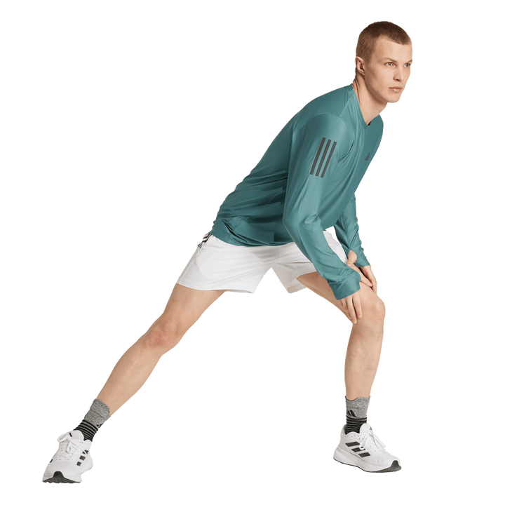 Adidas Mens Own the Run Long Sleeve Tee - Preloved Teal