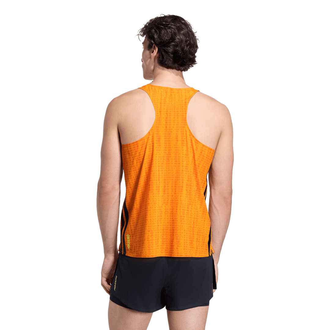 Adidas Hommes Adizero Singlet - Pure Tangerine/Pure Orange