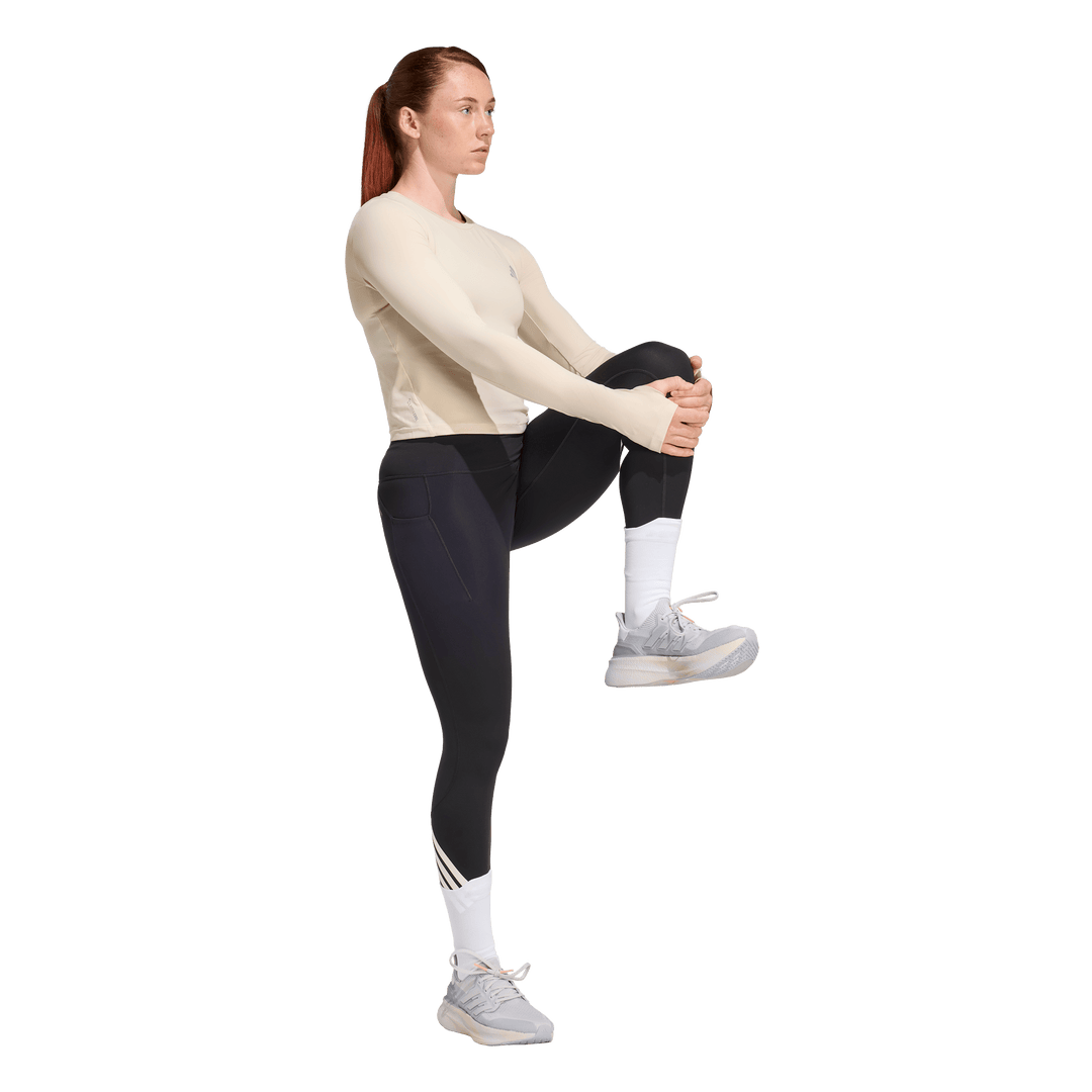 Adidas Womens ADI365 3-Stripes Full Length Tight - Black