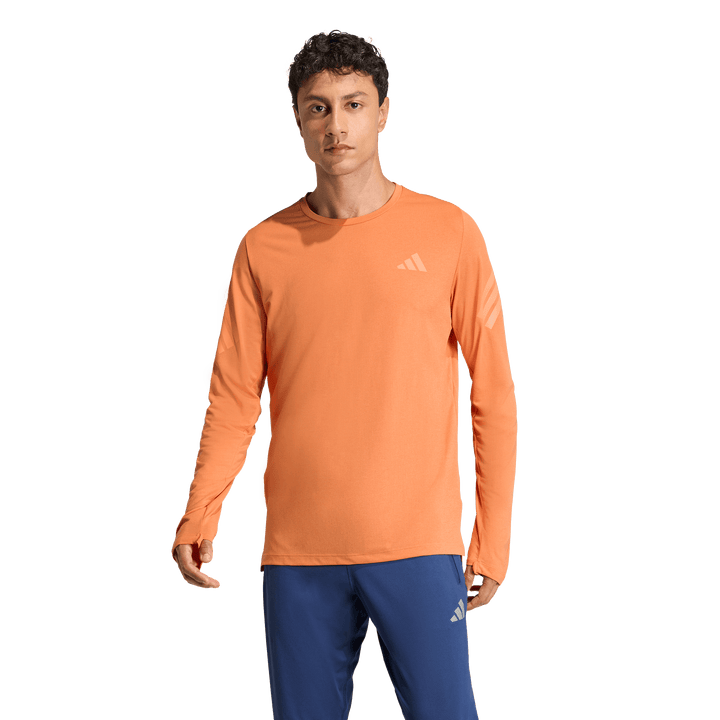Adidas Mens ADI365 Long Sleeve Tee - Dusky Orange