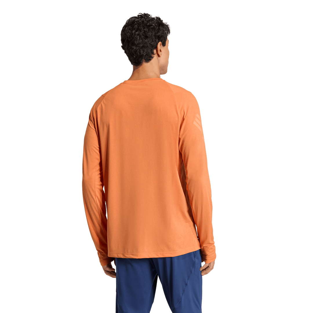 Adidas Mens ADI365 Long Sleeve Tee - Dusky Orange