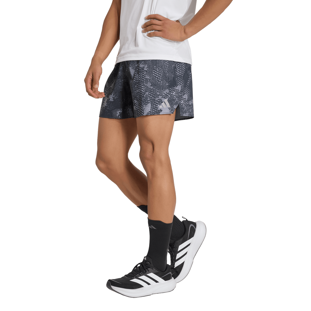 Adidas Mens ADI365 Animal Print Iconic 5" Shorts - Slate/Aurora Onix/Night Grey - AW26